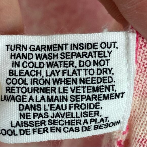 ANTHROPOLOGIE Pink Floral Duster Cardigan Festival Knit Sweater Size Small Boho - Picture 7 of 11